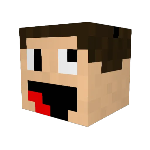 ColdTime_ Minecraft avatar head, 3D render