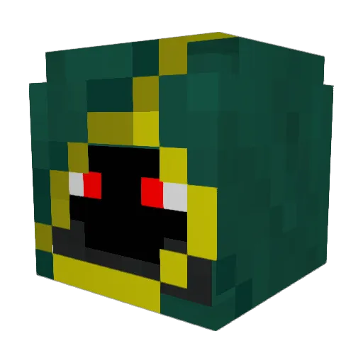 ColdWaters Minecraft avatar head, 3D render