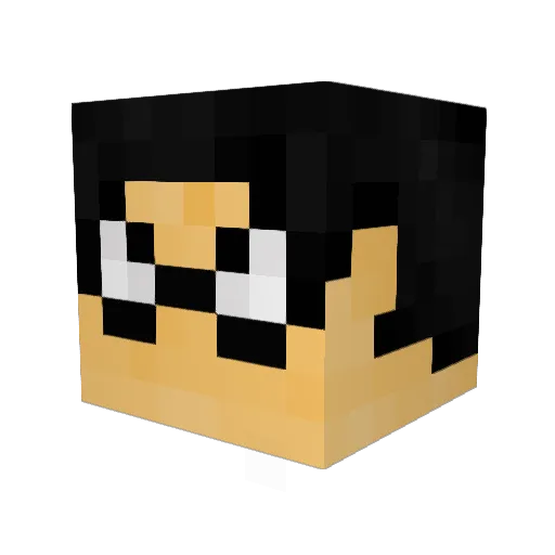 Cold_Pop Minecraft avatar head, 3D render