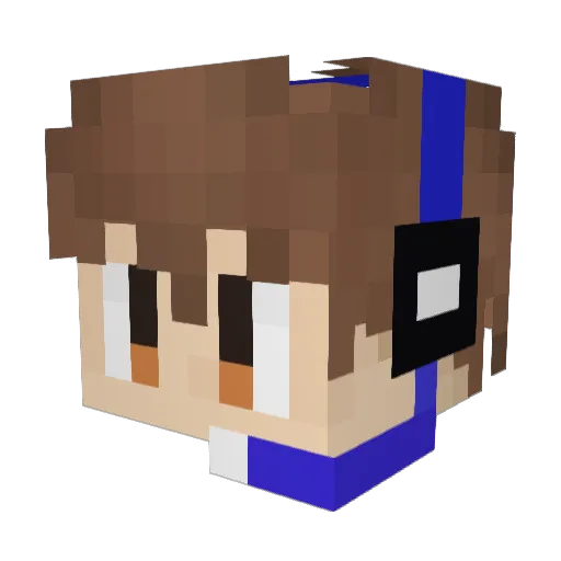 Cold_Rain233 Minecraft avatar head, 3D render