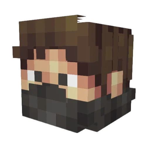 Cold_potatoes Minecraft avatar head, 3D render