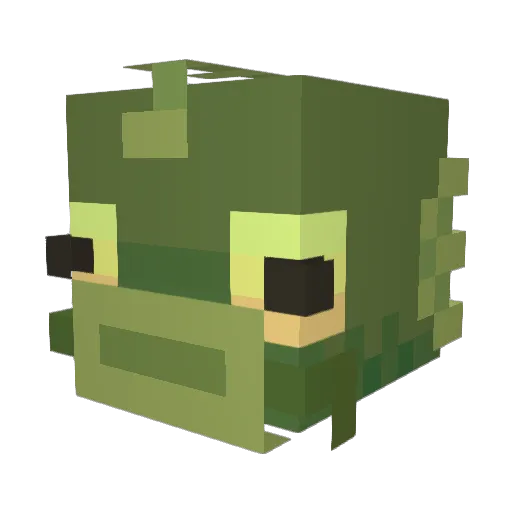 Colder_fish Minecraft avatar head, 3D render