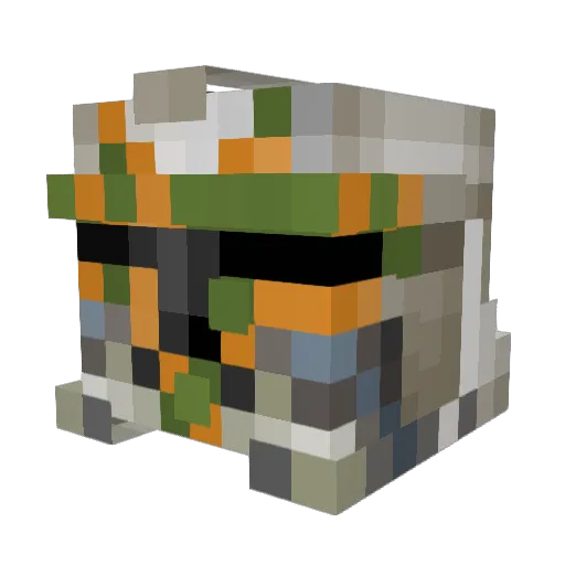 ColdestWarrior Minecraft avatar head, 3D render