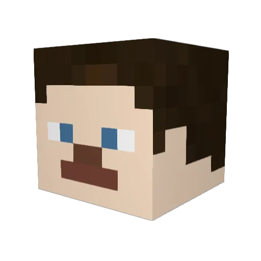 Coldford Minecraft avatar head, 3D render