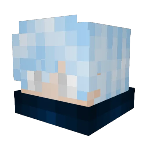 Coldingly Minecraft avatar head, 3D render