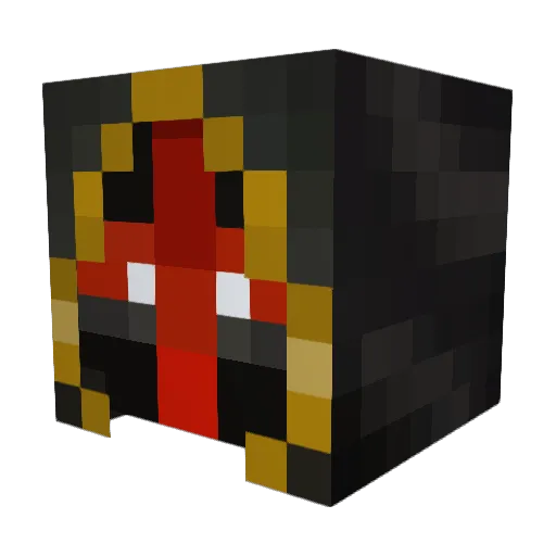Coldragon411 Minecraft avatar head, 3D render