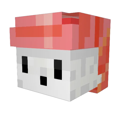 Coldsift Minecraft avatar head, 3D render
