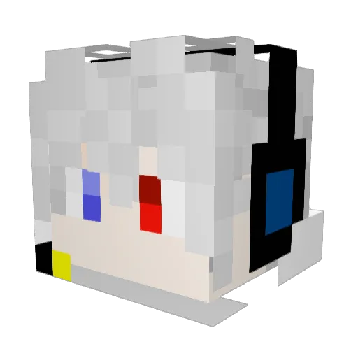 Coldsmiles_7 Minecraft avatar head, 3D render