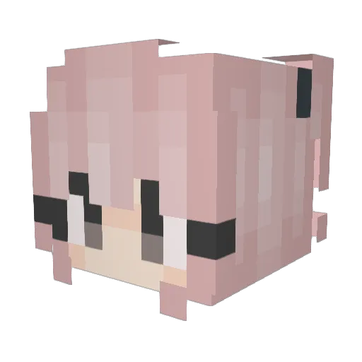 Coldtori Minecraft avatar head, 3D render