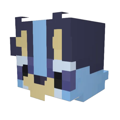 Coldviper Minecraft avatar head, 3D render