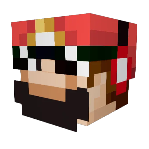 Coldwell96 Minecraft avatar head, 3D render