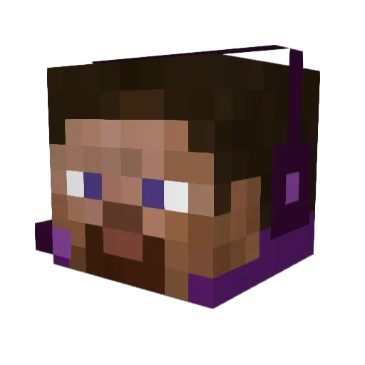 Coldy77 Minecraft avatar head, 3D render