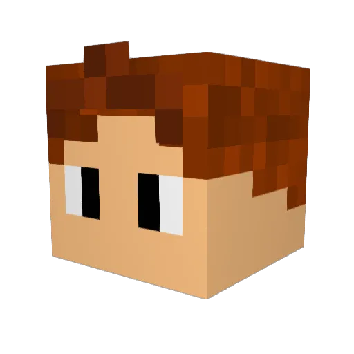 Cole36912 Minecraft avatar head, 3D render