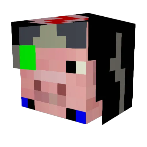 Cole982 Minecraft avatar head, 3D render