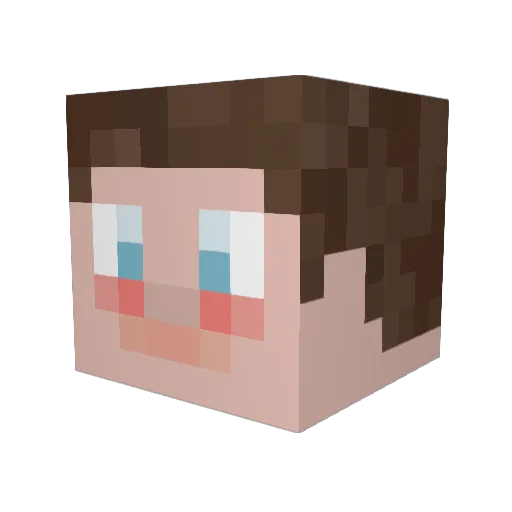 ColeDaMole Minecraft avatar head, 3D render