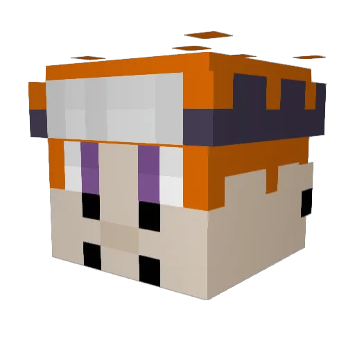 ColeShotz Minecraft avatar head, 3D render