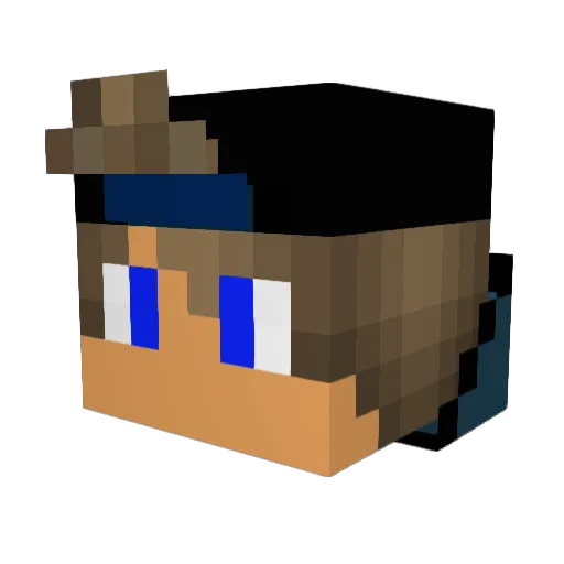 ColeTheElf25 Minecraft avatar head, 3D render