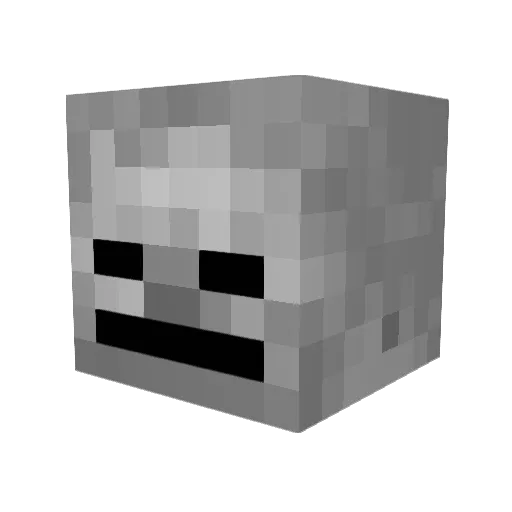 ColeTough Minecraft avatar head, 3D render