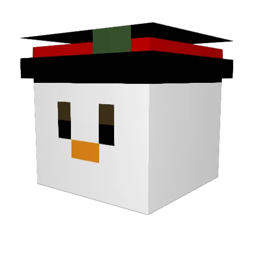 ColeVonCole Minecraft avatar head, 3D render