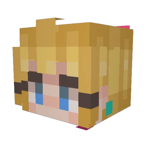 Coleasice64 Minecraft avatar head, 3D render