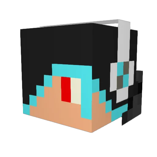 Coleball42 Minecraft avatar head, 3D render