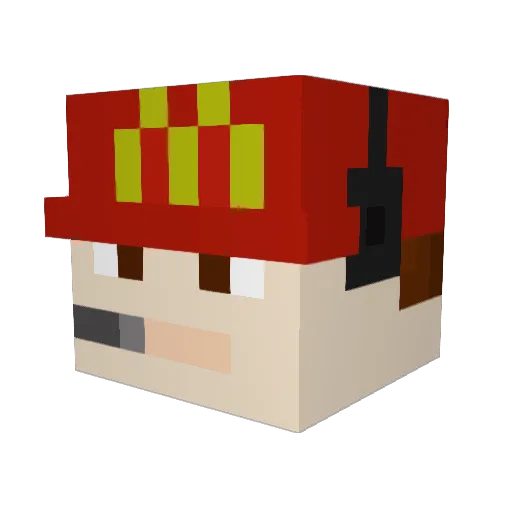 Coledog10 Minecraft avatar head, 3D render