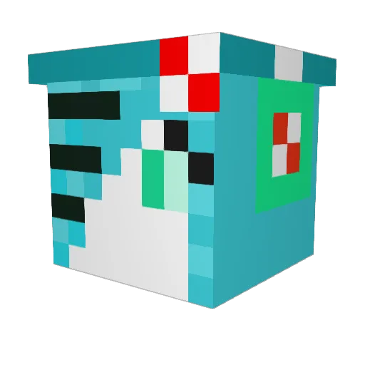 Coleee2001 Minecraft avatar head, 3D render