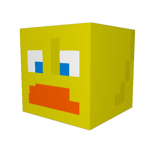 Coleman1996 Minecraft avatar head, 3D render