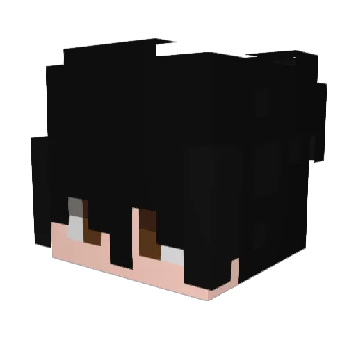 ColemanJet Minecraft avatar head, 3D render
