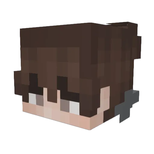 ColemineJackson Minecraft avatar head, 3D render
