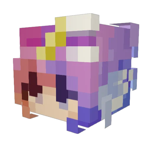 Coleslaww__ Minecraft avatar head, 3D render