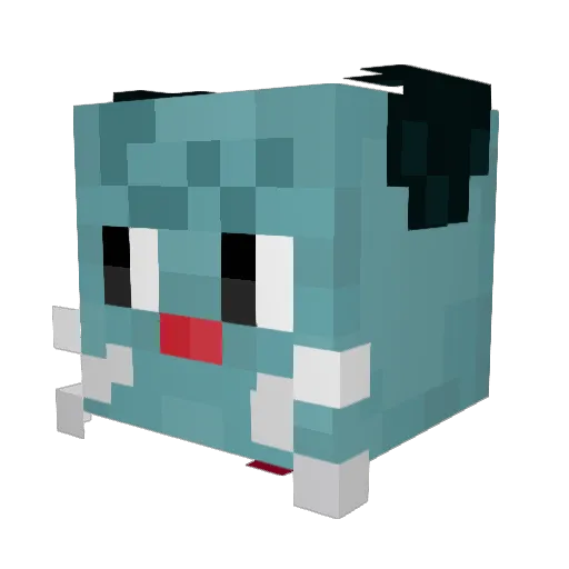 Colesoni Minecraft avatar head, 3D render