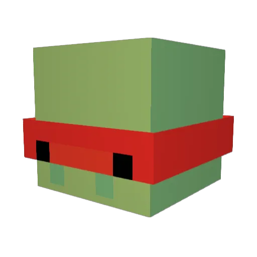 Colet_01 Minecraft avatar head, 3D render