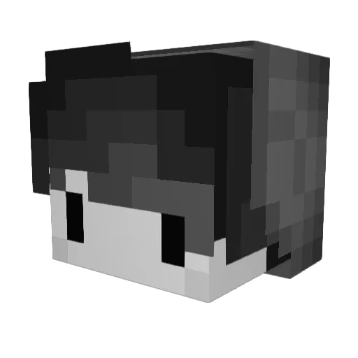 Colev2 Minecraft avatar head, 3D render