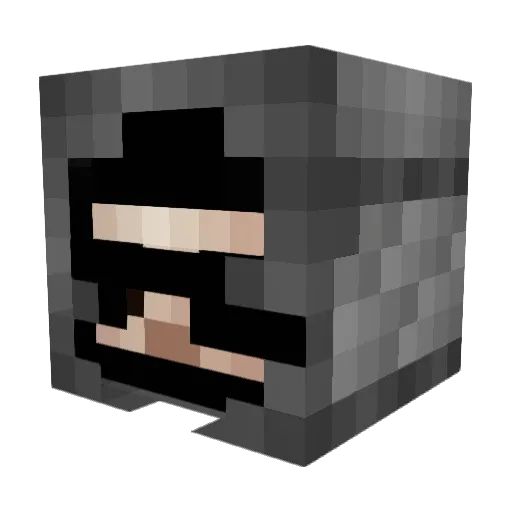 Colexlr8 Minecraft avatar head, 3D render