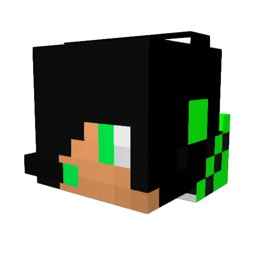 ColeyP Minecraft avatar head, 3D render
