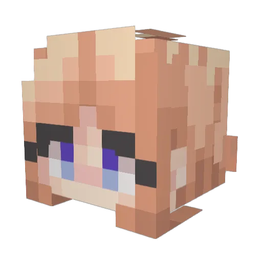 Coleyohley Minecraft avatar head, 3D render