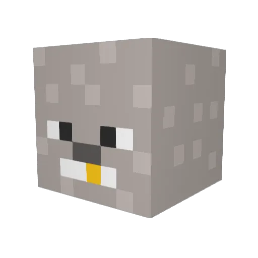Colhearth Minecraft avatar head, 3D render