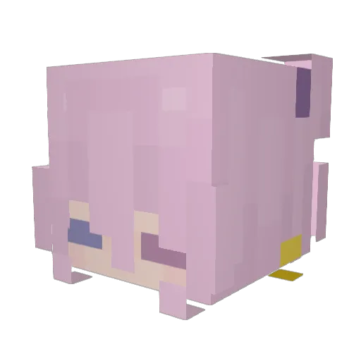 Colhector Minecraft avatar head, 3D render