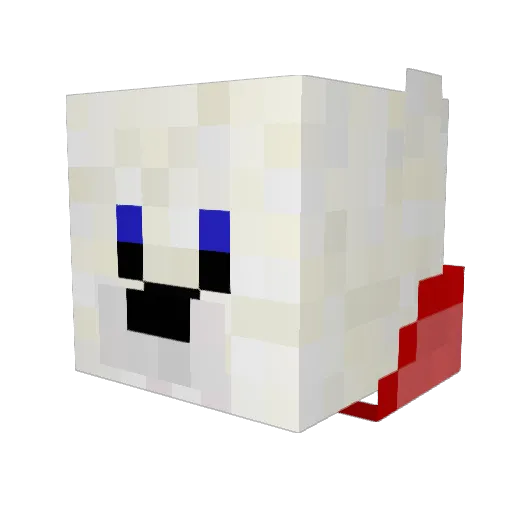 ColiTime Minecraft avatar head, 3D render