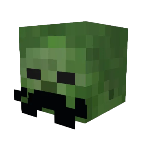 Colibob Minecraft avatar head, 3D render