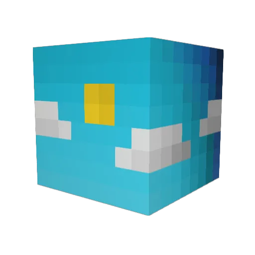 Colicchia Minecraft avatar head, 3D render