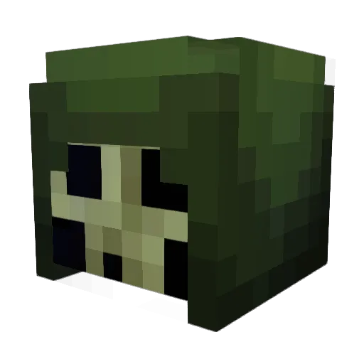 Colidex Minecraft avatar head, 3D render