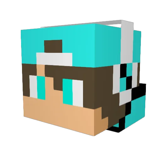 Coliflower1956 Minecraft avatar head, 3D render