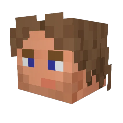Colin2226 Minecraft avatar head, 3D render