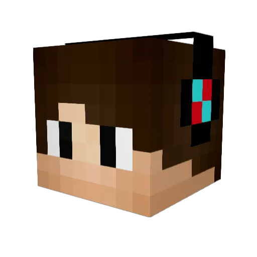 Colin2k11 Minecraft avatar head, 3D render