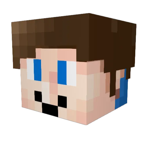 Colin45654 Minecraft avatar head, 3D render
