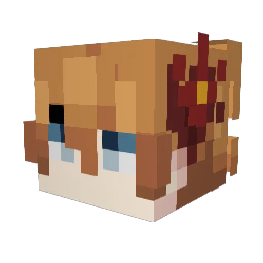 ColinCrusher4K Minecraft avatar head, 3D render