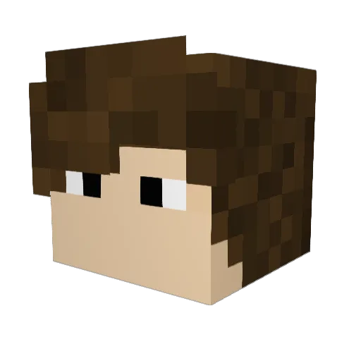 ColinDiezel Minecraft avatar head, 3D render