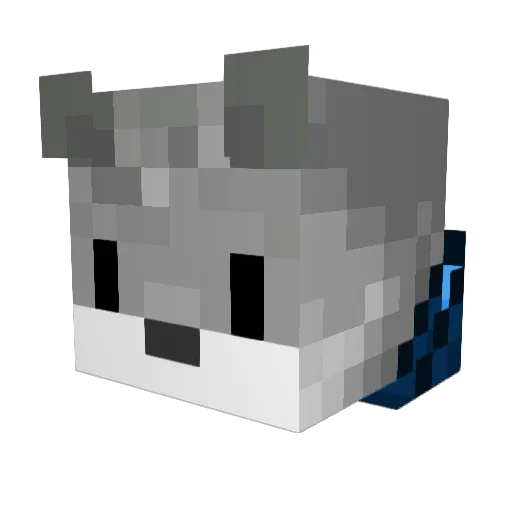 ColinLiu Minecraft avatar head, 3D render